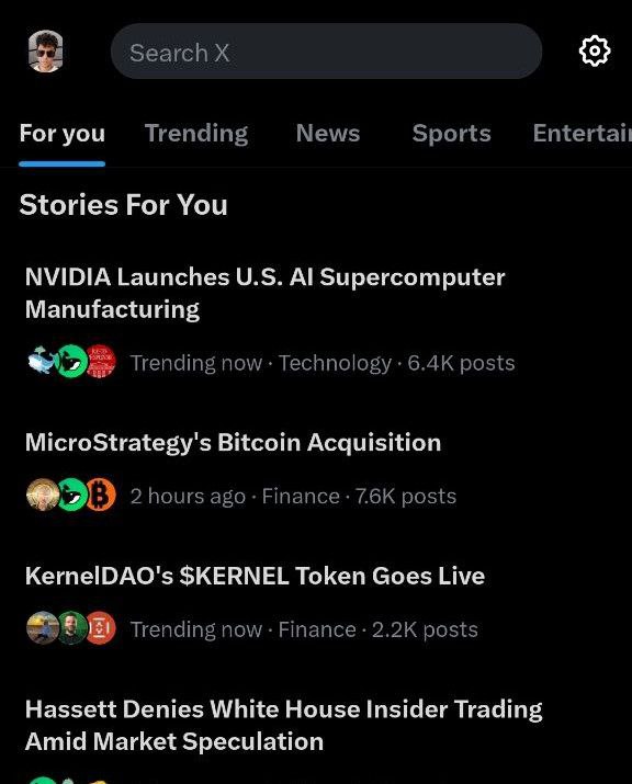 KernelDAO trending on Twitter